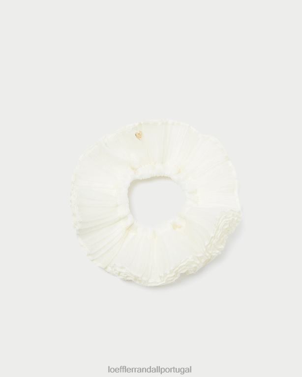 Loeffler Randall mulheres scrunchie de camada plissada emmy acessórios pérola FF0JR161
