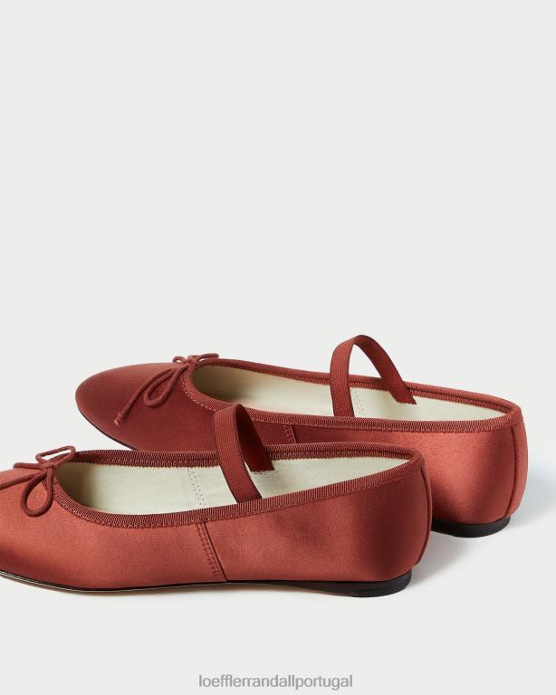 Loeffler Randall mulheres Leonie Ballet Flat sapato terracota FF0JR310